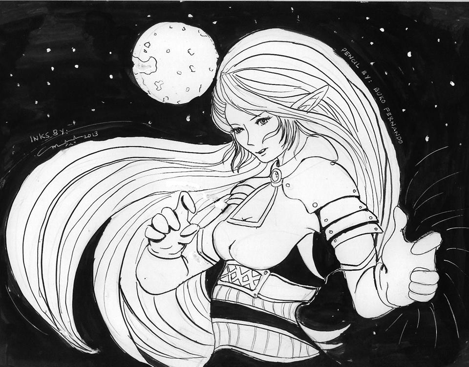 Space Samurai Inking Attempt #1