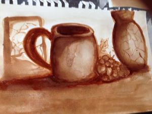 coffee painting