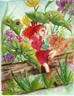 Arrietty in the Flower Garden