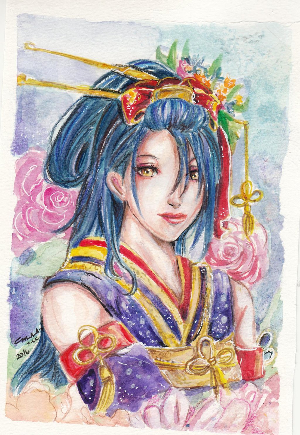 touken_ranbu__jiroutachi_painting_by_littlemissmarikit-d9nr41u